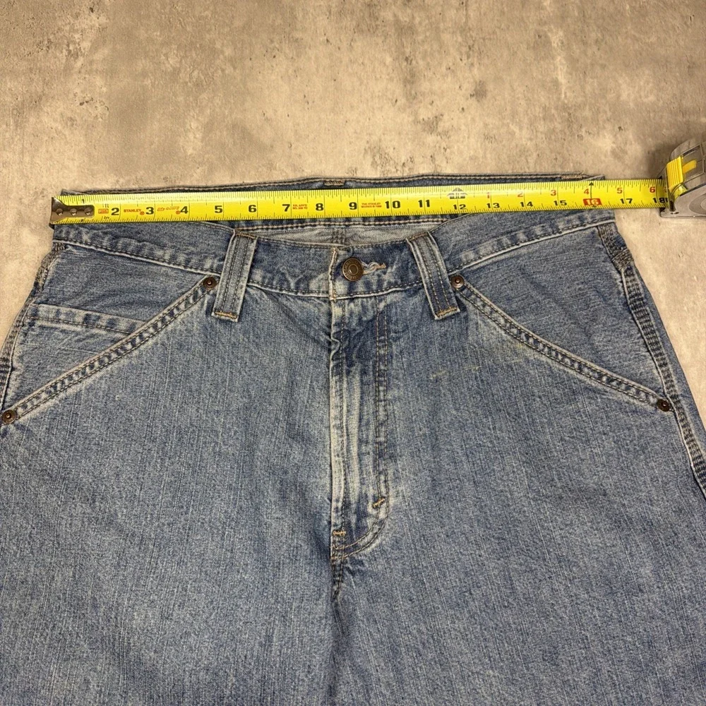 Levi Strauss Signature Workwear Jeans Men 32x30 Blue Denim Carpenter Relaxed USA
